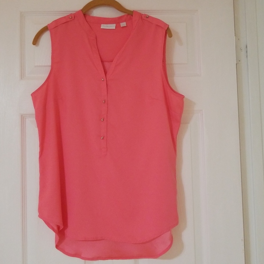 New York & Company pink sleeveless top
